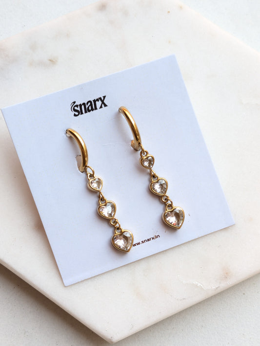 Trinity Hearts Earrings