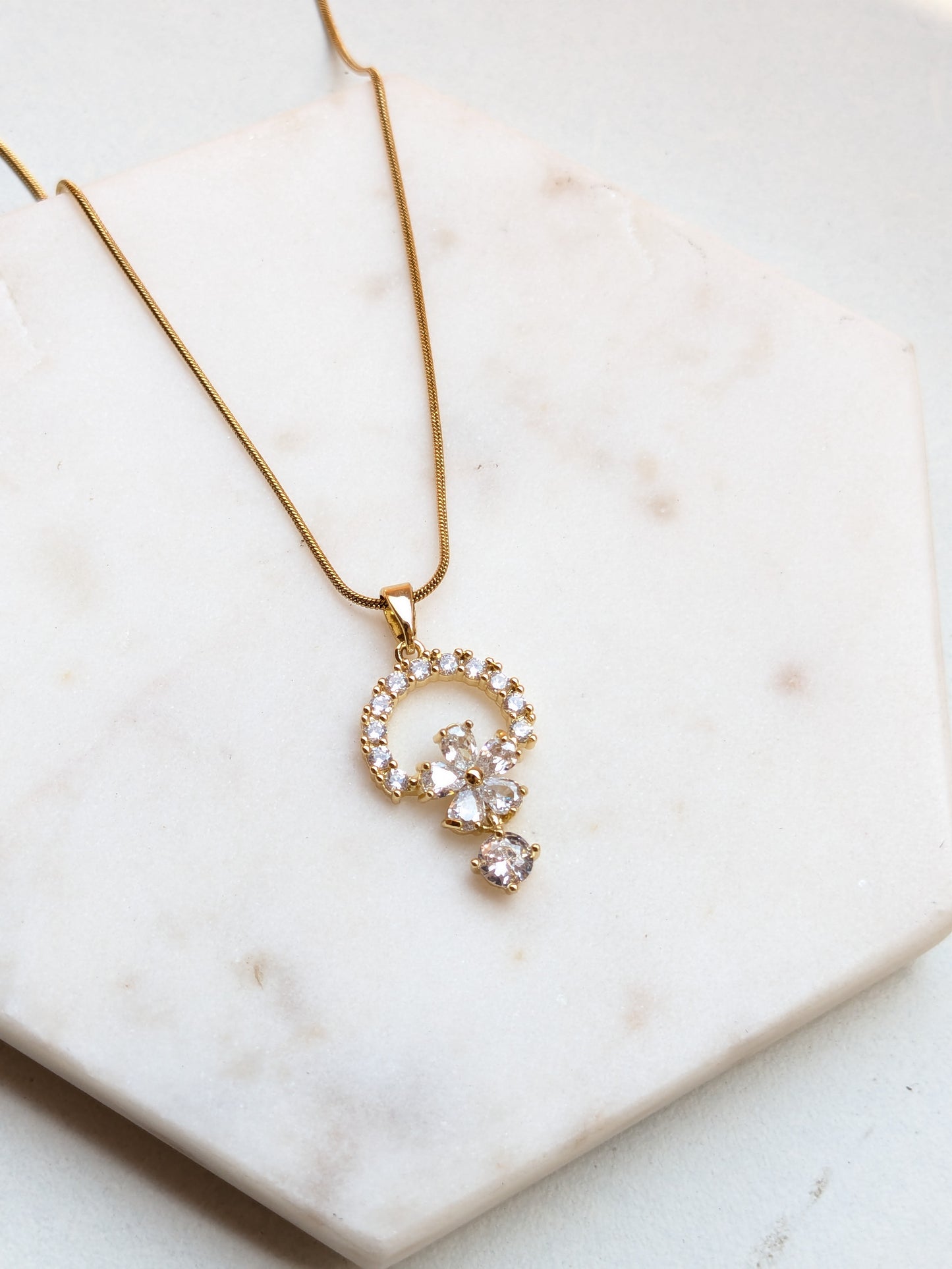 Flower Charm Necklace
