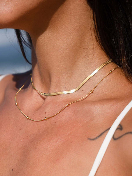Anti Tarnish Serene Glow Layered - Necklace