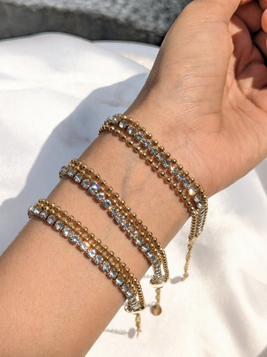 Tennis 3 layer Bracelet