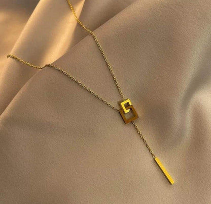 Square Geometric Necklace
