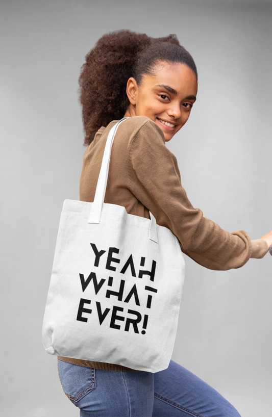 Whatever tote bag with zipper