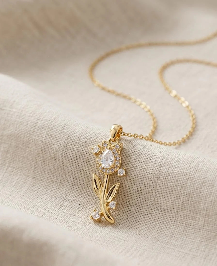 Moonlit Tulip Necklace