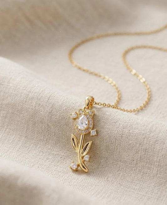 Moonlit Tulip Necklace