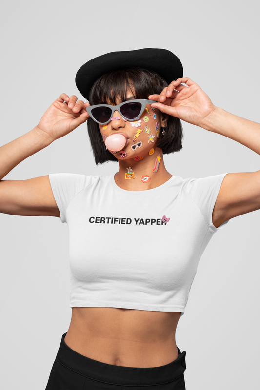 Certified yapper - Crop Top