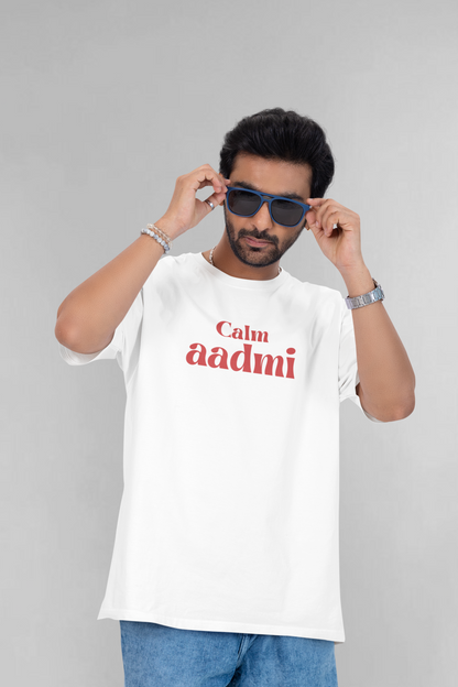 Calm aadmi unisex oversized t-shirt
