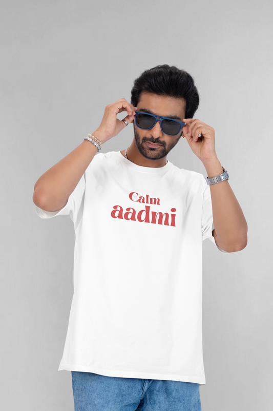 Calm aadmi unisex oversized t-shirt
